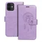 Peněženkové pouzdro MEZZO Book na Apple iPhone 12 Lapač snů  Fialový (Purple) 