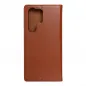 Peněženkové pouzdro Leather case SMART PRO na Samsung Galaxy S23 Ultra 5G Elegantní  Hnědý 