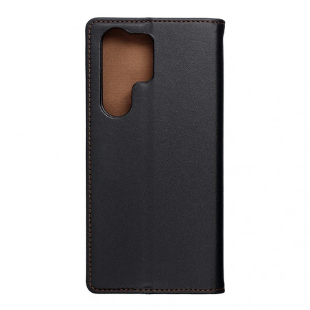 Peněženkové pouzdro Leather case SMART PRO na Samsung Galaxy S23 Ultra 5G Elegantní  Černý 