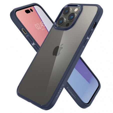 Kryt Spigen Ultra Hybrid na Apple iPhone 14 Pro Křišťálově čistý  Námořnická modrá 