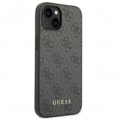 Kryt Guess 4G Gold Logo na Apple iPhone 14 Elegantní  Šedý 