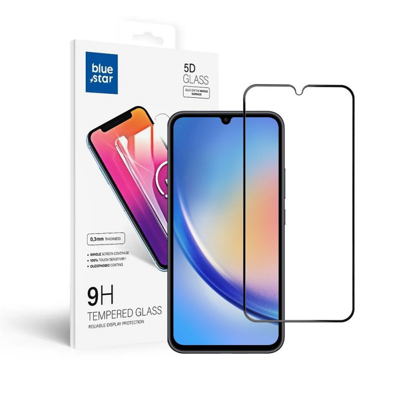 Tvrzené sklo  Blue Star 9H na Samsung Galaxy A34 Průhledný 