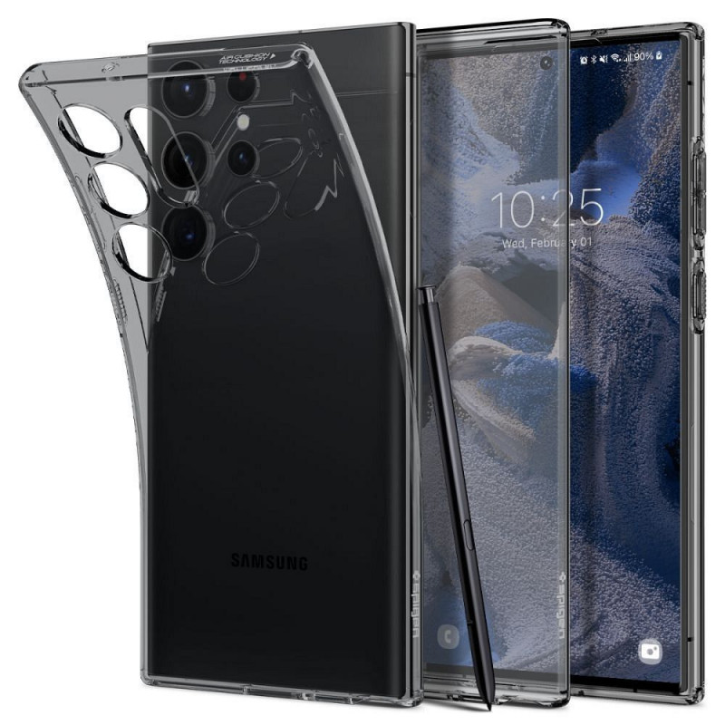 Kryt Spigen Liquid Crystal na Samsung Galaxy S23 Ultra 5G Křišťálově čistý  Vesmírný krystal 