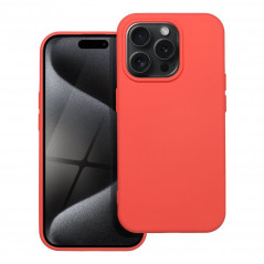 Kryt Silicone na Apple iPhone 15 Pro Elegantní  Broskvový