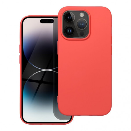 Kryt Silicone na Apple iPhone 14 Pro Elegantní  Broskvový