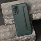 Peněženkové pouzdro Razor Book na XIAOMI Redmi Note 12s Uhlíkové vlákno, Karbonový vzor  Tmavě zelený 