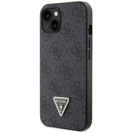 Kryt Guess Metal Logo Starss Crossbody na Apple iPhone 13 Elegantní  Černý