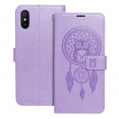 Peněženkové pouzdro MEZZO Book na XIAOMI Redmi 9AT Lapač snů  Fialový (Purple) 