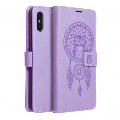 Peněženkové pouzdro MEZZO Book na XIAOMI Redmi 9AT Lapač snů  Fialový (Purple) 