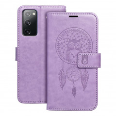 Peněženkové pouzdro MEZZO Book na XIAOMI Redmi Note 11 Pro Lapač snů  Fialový (Purple) 