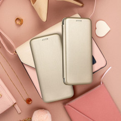 Peněženkové pouzdro Book Elegance na XIAOMI Redmi 10A Elegantní  Zlatý 