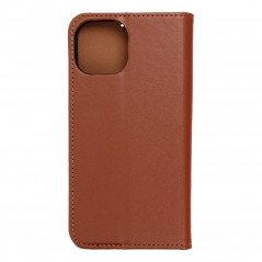 Peněženkové pouzdro Leather case SMART PRO na Apple iPhone 15 Elegantní  Hnědý 