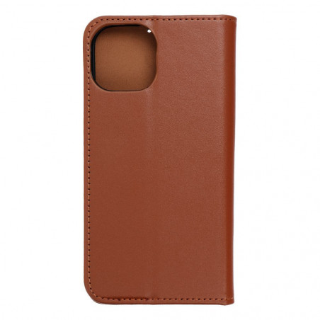 Peněženkové pouzdro Leather case SMART PRO na Apple iPhone 15 Elegantní  Hnědý