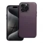 Kryt Leather Mag Cover na Apple iPhone 15 Pro Max Elegantní  MagSAFE  Tmavě fialový (violet) 