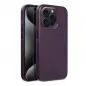 Kryt Leather Mag Cover na Apple iPhone 15 Pro Elegantní  MagSAFE  Tmavě fialový (violet) 