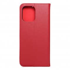 Peněženkové pouzdro Leather case SMART PRO na XIAOMI Redmi 12 Elegantní  Vinově červený 