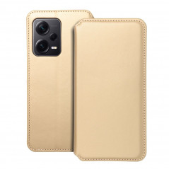 Peněženkové pouzdro Dual Pocket book na XIAOMI Redmi Note 12 Pro Plus 5G Zlatý 