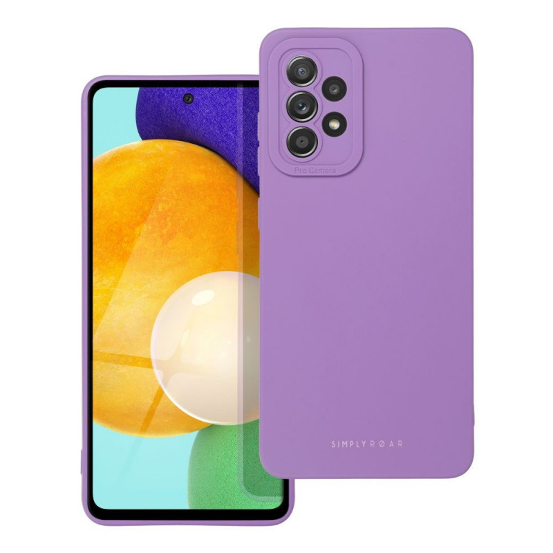 Kryt Roar Luna na Samsung Galaxy A52s 5G Jednobarevný, Stylový, Estetický doplněk  Fialový (Violet) 