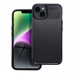 Kryt CARBON PREMIUM na Apple iPhone 14 Elegantní  Černý 