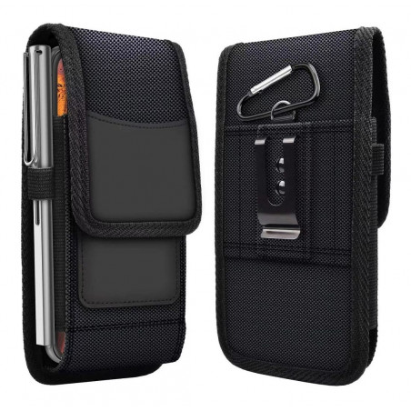 Univerzální pouzdro, Vertikální pouzdro Vertical Belt Holster OXFORD na Apple iPhone 11 Černý