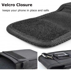 Univerzální pouzdro, Vertikální pouzdro Vertical Belt Holster OXFORD na Apple iPhone 11 Černý 