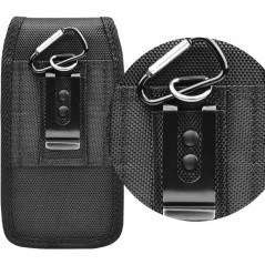 Univerzální pouzdro, Vertikální pouzdro Vertical Belt Holster OXFORD na Apple iPhone 11 Černý 