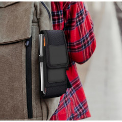 Univerzální pouzdro, Vertikální pouzdro Vertical Belt Holster OXFORD na Apple iPhone 13 Pro Černý 