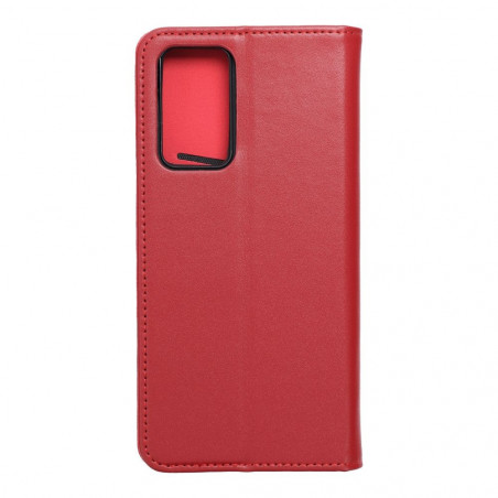 Peněženkové pouzdro Leather case SMART PRO na XIAOMI Redmi Note 11 Pro Elegantní  Vinově červený