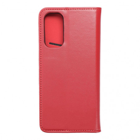 Peněženkové pouzdro Leather case SMART PRO na XIAOMI Redmi Note 11 Elegantní  Vinově červený 