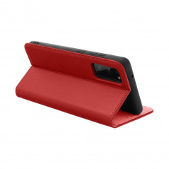 Peněženkové pouzdro Leather case SMART PRO na XIAOMI Redmi Note 11 Elegantní  Vinově červený 