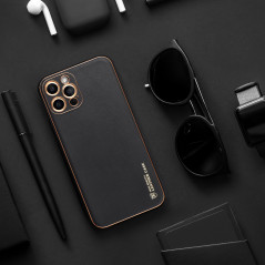 Kryt LEATHER na XIAOMI Redmi Note 11 Černý 