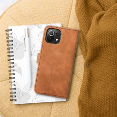 Peněženkové pouzdro TENDER Book na XIAOMI Redmi Note 11 Hnědý 