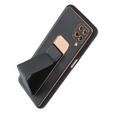 Kryt LEATHER Case Kickstand na Samsung Galaxy A13 5G Černý 