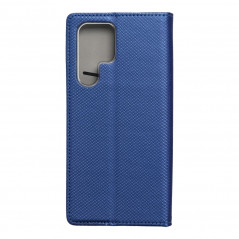 Peněženkové pouzdro Smart Case Book na Samsung Galaxy S22 Ultra Tmavší modrý 