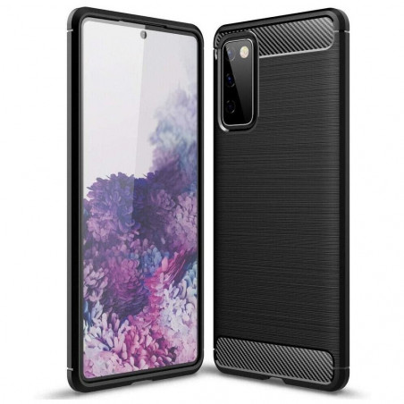 Kryt Carbon na Samsung Galaxy S20 FE Elegantní  Černý 