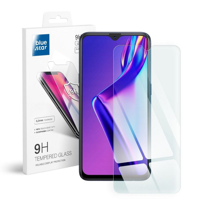 Tvrzené sklo  Blue Star 9H na Oppo A12 Průhledný 