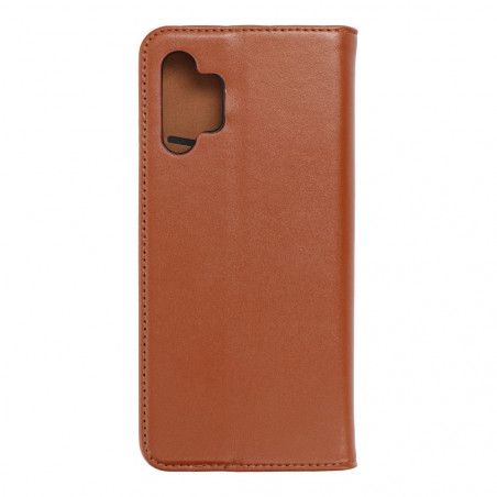 Peněženkové pouzdro Leather case SMART PRO na Samsung Galaxy A32 LTE Elegantní  Hnědý 