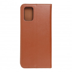 Peněženkové pouzdro Leather case SMART PRO na Samsung Galaxy A02s Elegantní  Hnědý 