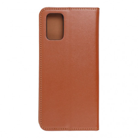 Peněženkové pouzdro Leather case SMART PRO na Samsung Galaxy A02s Elegantní  Hnědý