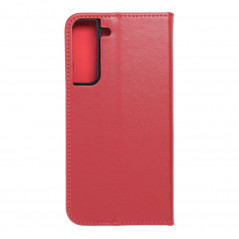 Peněženkové pouzdro Leather case SMART PRO na Samsung Galaxy S22 Plus Elegantní  Vinově červený 