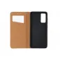 Peněženkové pouzdro Leather case SMART PRO na Samsung Galaxy S22 Plus Elegantní  Hnědý 