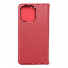 Peněženkové pouzdro Leather case SMART PRO na Apple iPhone 13 Pro Elegantní  Vinově červený