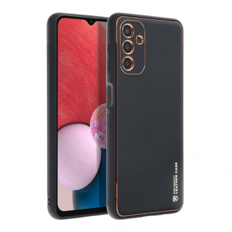 Kryt LEATHER na Samsung Galaxy A04s Černý 