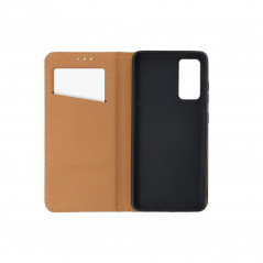 Peněženkové pouzdro Leather case SMART PRO na Samsung Galaxy S22 Elegantní  Hnědý 