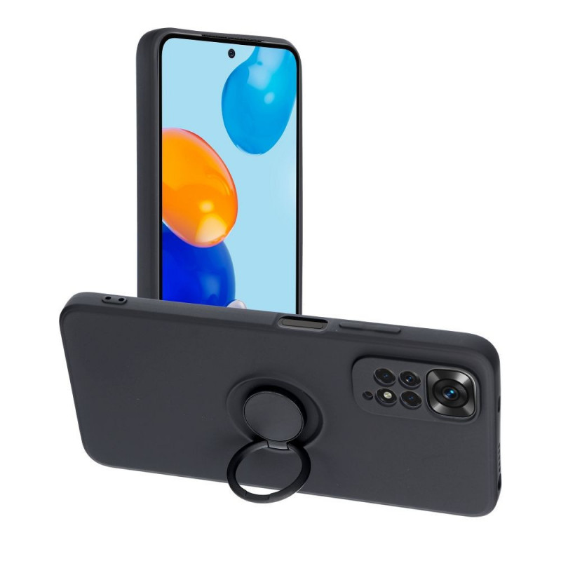 Kryt Silicone ring na XIAOMI Redmi Note 11 Černý 