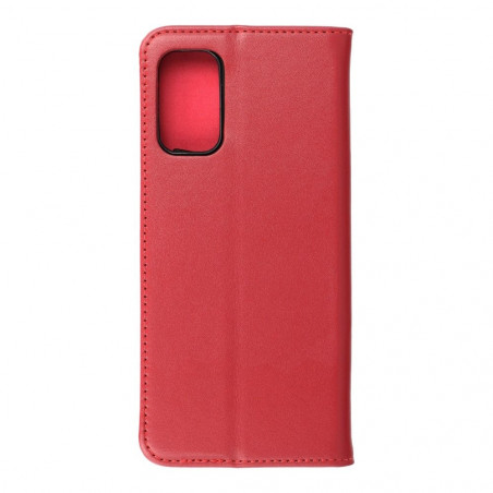 Peněženkové pouzdro Leather case SMART PRO na XIAOMI Poco M4 Pro 5G Elegantní  Vinově červený 