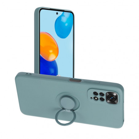 Kryt Silicone ring na XIAOMI Redmi Note 11 Zelený 