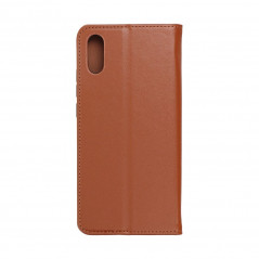 Peněženkové pouzdro Leather case SMART PRO na XIAOMI Redmi 9A Elegantní  Hnědý 