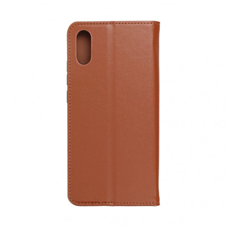 Peněženkové pouzdro Leather case SMART PRO na XIAOMI Redmi 9A Elegantní  Hnědý 