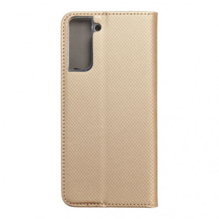 Peněženkové pouzdro Smart Case Book na Samsung Galaxy S21 Plus 5G Zlatý 